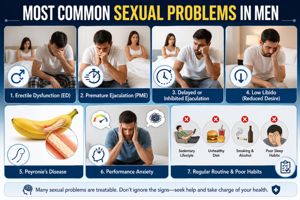 Most Common Sexual Problems In Men