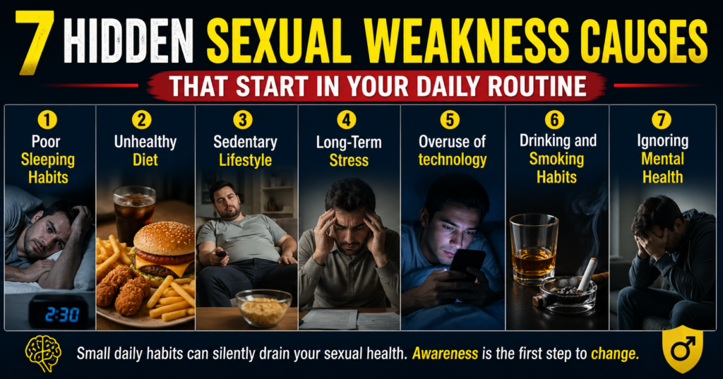7 Hidden Sexual Weakness Causes